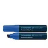 SCHNEIDER - Marqueur permanent 280, pointe biseautée, bleu Largeur de ...