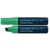 SCHNEIDER - Marqueur permanent 280, pointe biseautée, vert Largeur de tracé: env. 4,0 - 12,0 mm, rechargeable -128004