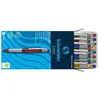 Schneider Loox Stylo bille Zone grip confort Plusieurs coloris Pointe M Encre permanente bleue Lot de 20