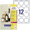 Avery t2004-10 étiquette non-adhésive 120 pièce(s) blanc rond