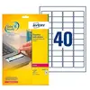 Avery - L6145-20 - 800 étiquettes indécollables 