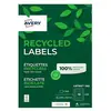 Avery 1600 étiquettes recyclées Laser blanches, format 99,1 x 33,9 mm (100 feuilles / cdt)