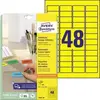 AVERY ZWECKFORM Lot de 3 paquets de 960 étiquettes, 45,7 x 21,2 mm, jaune