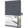 Cahier A5 - Sigel - Conceptum Pure - 97 feuilles - Couverture gris foncé - Papier chamois