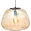 Suspension - BRILLIANT - Kaizen - 35 cm - Verre nervuré - Dimmable - E27