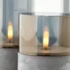 Brilliant Lampe de table LED Bougie gris/gris fumé-transparent
