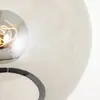 Brilliant Lampe de table en verre Belado noir/gris fumé lisse