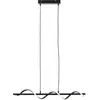 Brilliant Suspension LED Eunice, longueur 80 cm, noir, métal