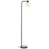 Brilliant Lampadaire Casto, hauteur 150 cm, ambre, verre/métal