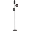 Brilliant Lampadaire Jane, hauteur 147 cm, noir/brun/vert, 3 lampes