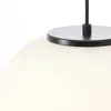 Brilliant Lampe Suspendue Kaizen Noir Avec Blanc Ø 25cm - 60155/76