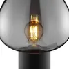 Brilliant Lampe de table Ligari, noir/gris fumé, hauteur 28 cm métal/v...