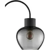 Brilliant Lampadaire Ligari, noir/gris fumé, hauteur 164 cm métal/verr...