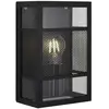 Applique extérieure GETTA noire - Brilliant - E27 max 40W - Métal/Plastique IP44