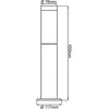 Brilliant Luminaire pour socle Dody, noir, métal, plastique, E27