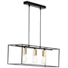 Suspension - BRILLIANT - Arica - 3-flammes - Noir - Bois - E27