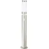 Brilliant BOLE-Borne LED d'extérieur avec Détecteur Inox H77cm Argenté