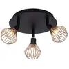 Brilliant Plafonnier circulaire Dalma attractif, 3 lampes