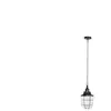 Suspension Métal et verre 122 cm STORM coloris noir
