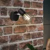 Brilliant Spot mural Blacky, Ø 8,4 cm, noir, métal
