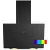 Hotte inclinée à led noir bomann du7611-g-noir
