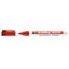 edding - marqueur permanent 400, pointe ogive, rouge