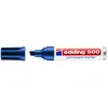 edding - marqueur permanent 500, pointe biseautée, bleu