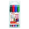 Otto-office edding 2000C Permanent Marker Bullet Tip 1.5-3mm Line Assorted Colours (Pack 4)