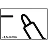 edding - 250 marqueur pour tableaux blancs, pointe ogive, noir