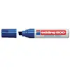 edding - marqueur permanent 800, pointe biseautée, bleu