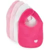 Bieco Bieco Les 4 Bavoirs Pratiques Bavoir Bébé, Rose Vif