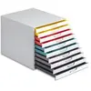 Durable varicolor mix 10 boîte à archives plastique multicolore, blanc