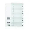 Durable 616202 1 Jeu de 10 Intercalaires avec Onglets imprimés A4 Blanc