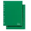 Jeu intercalaire numérique a4 20 chiffres polypro gris durable 6522-10