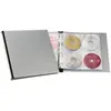 Durable 527701 Classeur 4 Anneaux pour 96 CD/DVD Noir/Argent