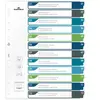 DURABLE - Intercalaires imprimables translucides A4+ 12 onglets - mult...