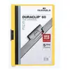 Durable duraclip 60 chemise de présentation à clip jaune 2209 04