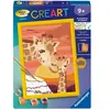 Creart Kids peinture au numéros : Girafe et bébé Ravensburger-12023224