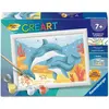 Ravensburger   CreArt Kids 13x18cm   Numéro dArt   Dauphins et coraux ...