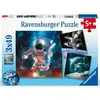 3 Puzzles - Aventure dans l'Espace 49 Pièces  Ravensburger