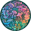 Puzzle rond 500 pièces - Champignons Circle of Colors - Ravensburger
