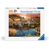 Zèbres au Point d'Eau 500 Pièces  Ravensburger