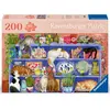 Ravensburger Puzzle 200 pièces : Chats sur l'étagère