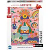 Nathan Puzzle 1000 pièces : Hippie style - Cha cha Pop