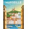 Nathan Puzzle 1000 pièces : Affiche de Marseille - Collection Régions ...