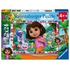 Puzzle 2 x 24 pièces : L'univers de Dora l'exploratrice !