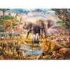 Puzzle enfant Ravensburger - Afrique savane - 100 pièces - Multicolore