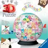 Puzzle 3D Ball - RAVENSBURGER - Squishmallows - Moins de 100 pièces - Enfant - 72 pièces