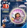 Ravensburger Puzzle 3D Ball 72 pièces illuminé : Gabby et la maison magique, Gabby's Dollhouse