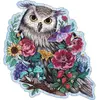 Ravensburger - Puzzle en bois - Forme - 150 pcs - Hibou floral